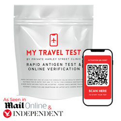 My Travel Test - At Home Rapid Antigen Test with Photo Verification Certificate (Postal)