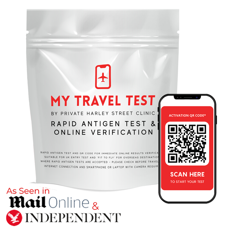 Collect in Person: My Travel Test - At Home Rapid Antigen Test with Photo Verification Certificate